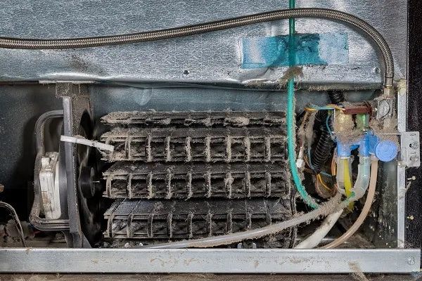 how to clean LG refrigerator coils.