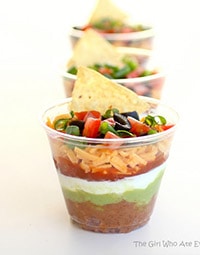 Mini Seven Layer Dips