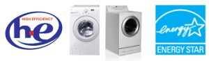 high efficiency washer use less water