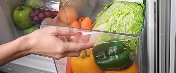 where do you put produce in the refrigerator