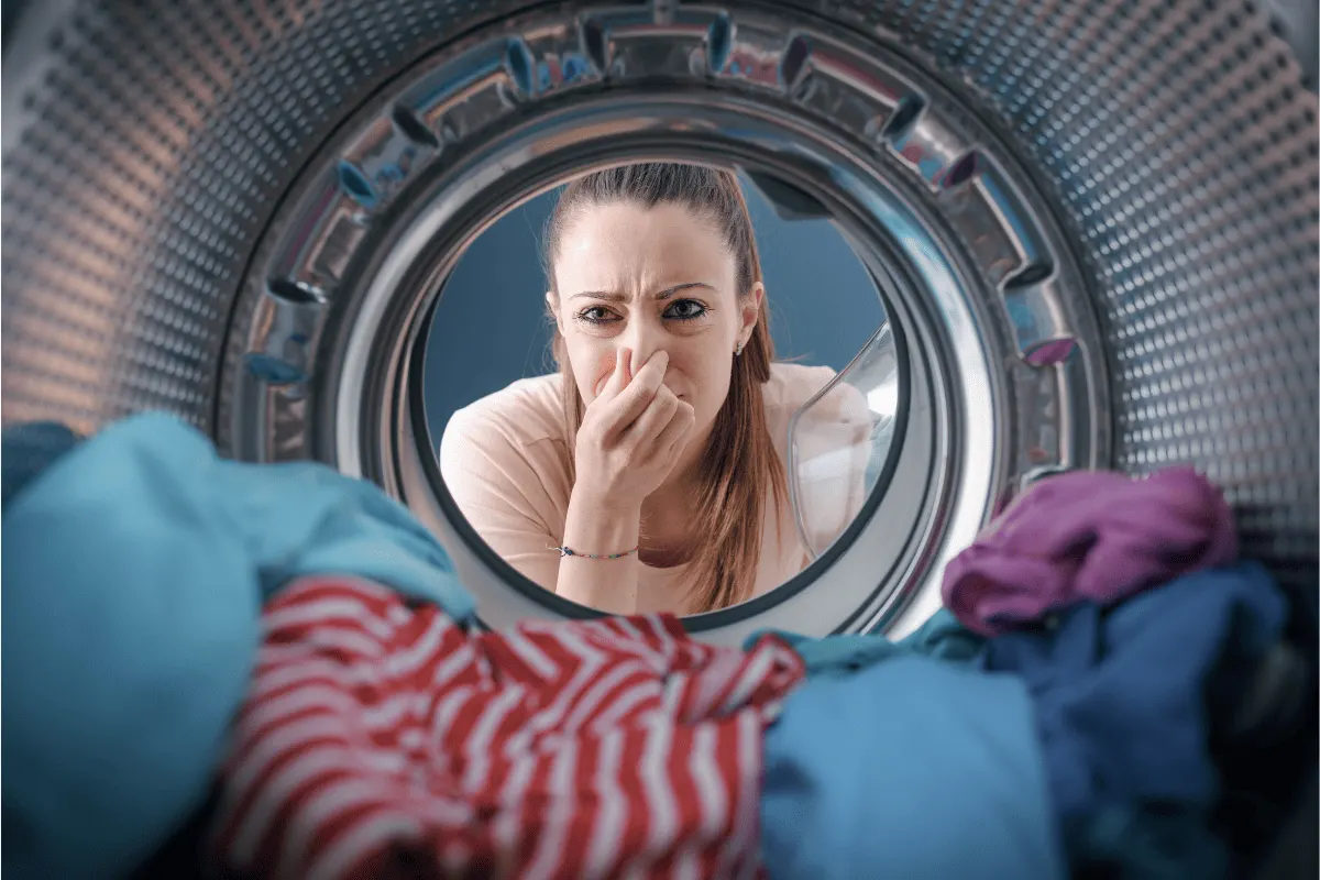 how to clean a smelly dryer